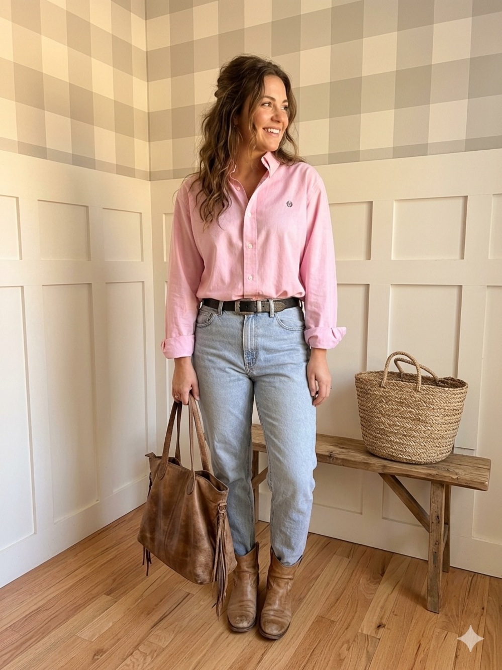 Ralph Lauren Pink Cotton Button-Down Shirt XL